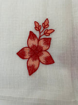 Soft Netkota saree with embroidery MSH298(1) White to Red