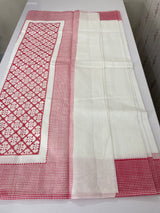 Netkota Saree with Red borders MSH297