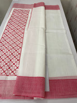 Netkota Saree with Red borders MSH297