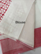 Netkota Saree with Red borders MSH297