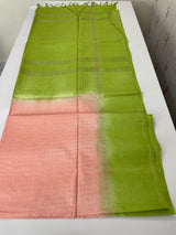 Bhagalpuri Semi tussar saree with contrast retta pattu borders and blouse -MS895(3)