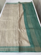 Soft Blended matka tussar silk saree- MMT434