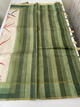 Soft Printed Blended matka tussar silk saree- MMT467