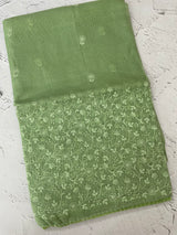 Soft kota checks saree with embroidery - MS7695 DustyMauve