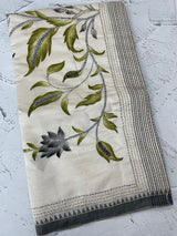 Kanta Handstitched Blended tussar silk saree MS15488