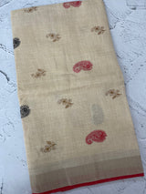 Tissue linen saree MLS349