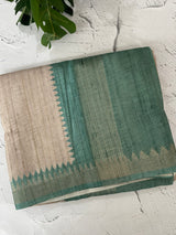 Soft Blended matka tussar silk saree- MMT434