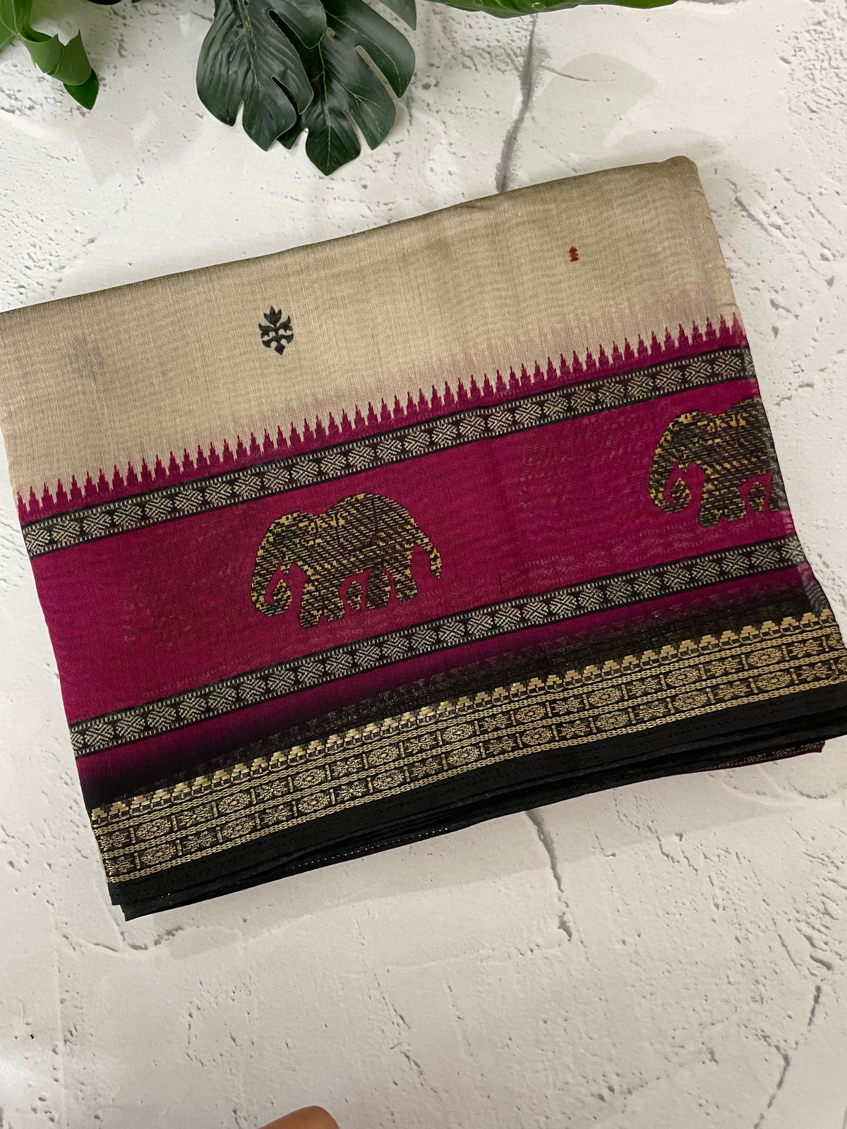 Assam soft silk saree with prints MAS499