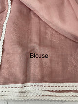 Semi linen saree with embroidery MLS834