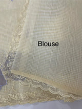 Moonga Kota checks saree with applique work MSH265