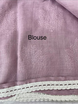 Semi linen saree with embroidery MLS834