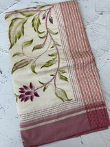 Kanta Handstitched Blended tussar silk saree MS15488