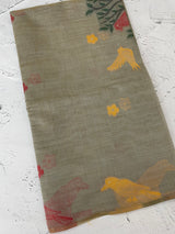 Jamdani silk Cotton Saree with thread weaving MSJ344 Grey