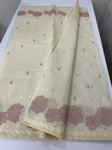 Moonga Kota checks saree with tissue applique work MSH265