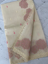 Moonga Kota checks saree with applique work MSH265