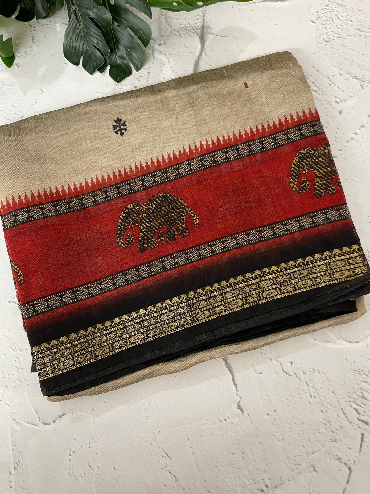 Assam soft silk saree with prints MAS499