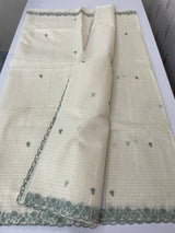Kota Chanderi saree with embroidery borders - MNM221