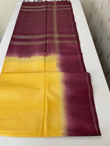Bhagalpuri Semi tussar saree with contrast retta pattu borders and blouse -MS895(4)