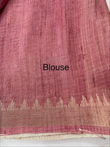Soft Blended matka tussar silk saree- MMT434