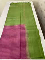 Bhagalpuri Semi tussar saree with contrast retta pattu borders and blouse -MS895(2)