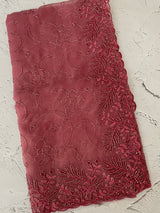 Soft Crush Organza-Chiffon saree with embroidery and cutdana work - MOS5785