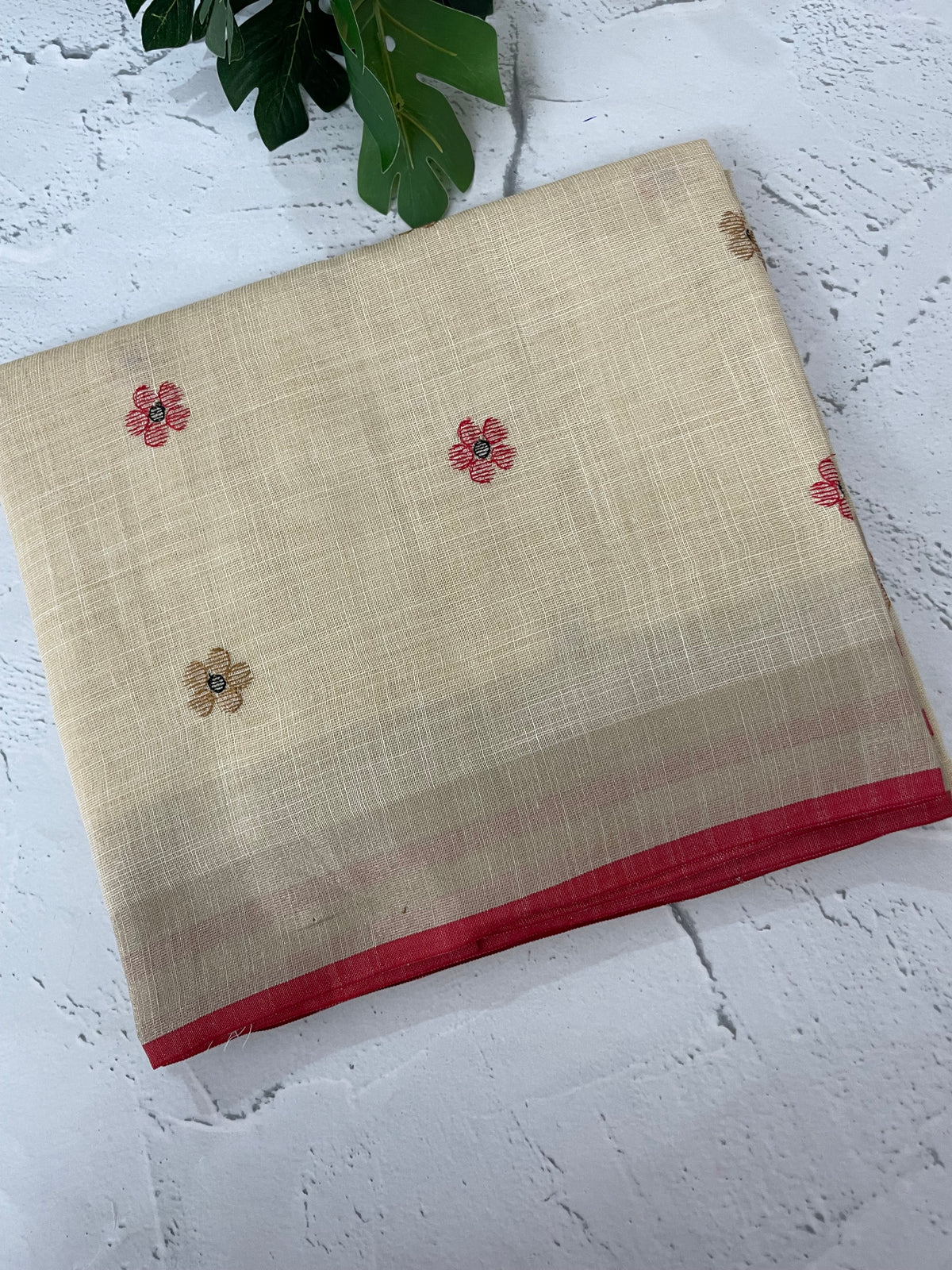 Tissue linen saree MLS349