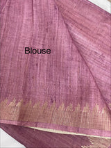 Soft Blended matka tussar silk saree- MMT434