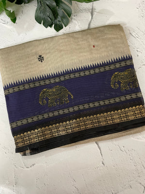 Assam soft silk saree with prints MAS499