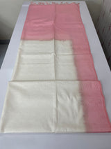 Semi tussar saree with thread work MTS1001 - Offwhite to PeachPink
