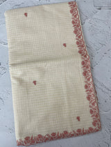 Kota Chanderi saree with embroidery borders - MNM221