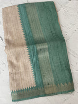 Soft Blended matka tussar silk saree- MMT434