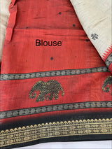 Assam soft silk saree with prints MAS499