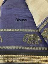 Assam soft silk saree with prints MAS499