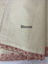 Kota Chanderi saree with embroidery borders - MNM221