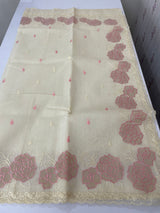Moonga Kota checks saree with applique work MSH265