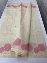 Moonga Kota checks saree with applique work MSH265