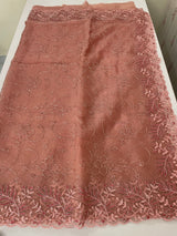 Soft Crush Organza-Chiffon saree with embroidery and cutdana work - MOS5785