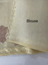 Moonga Kota checks saree with tissue applique work MSH265