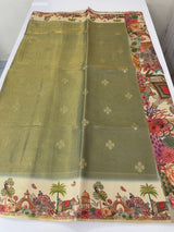 Soft Tissue silk mix semi silk saree with prints MSH3844 (5)
