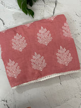 Semi linen saree with embroidery MLS834