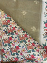 Soft Tissue silk mix semi silk saree with prints MSH3844 (4)