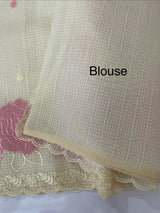 Moonga Kota checks saree with applique work MSH265