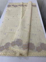 Moonga Kota checks saree with applique work MSH265