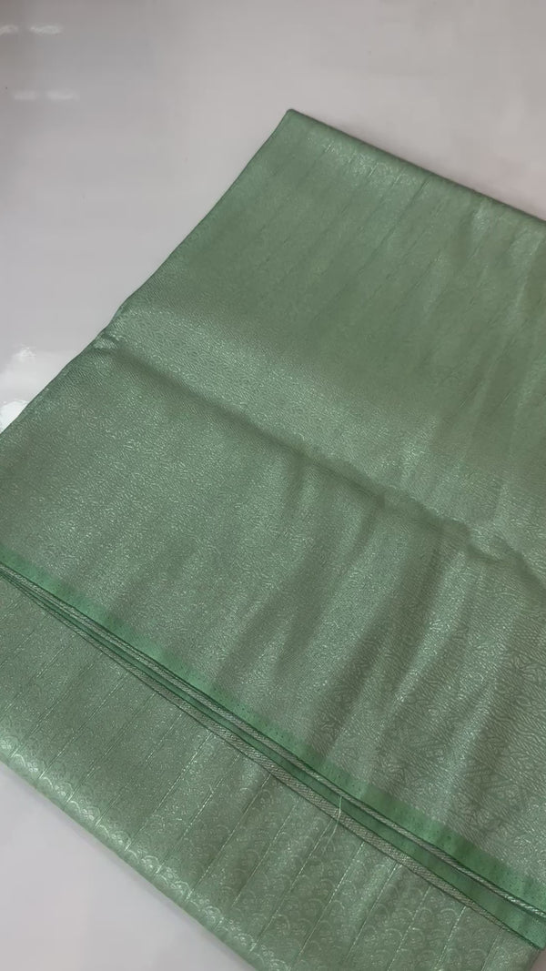 Pastel soft silk Saree - MKP936 Mint Green