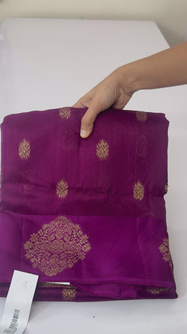 Pure Banarasi Tussar Georgette Saree  - MS44376