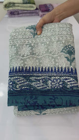 Kota silk heavy embroidery saree SFNIIT