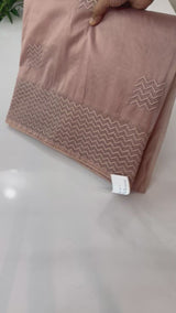 Organza saree with thread work BSONNYY DuskyPeach