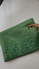 Handworked Designer Organza Saree - MOS859 Jade Green