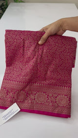 Banarasi semi katan saree SHKNSNM RaniPink