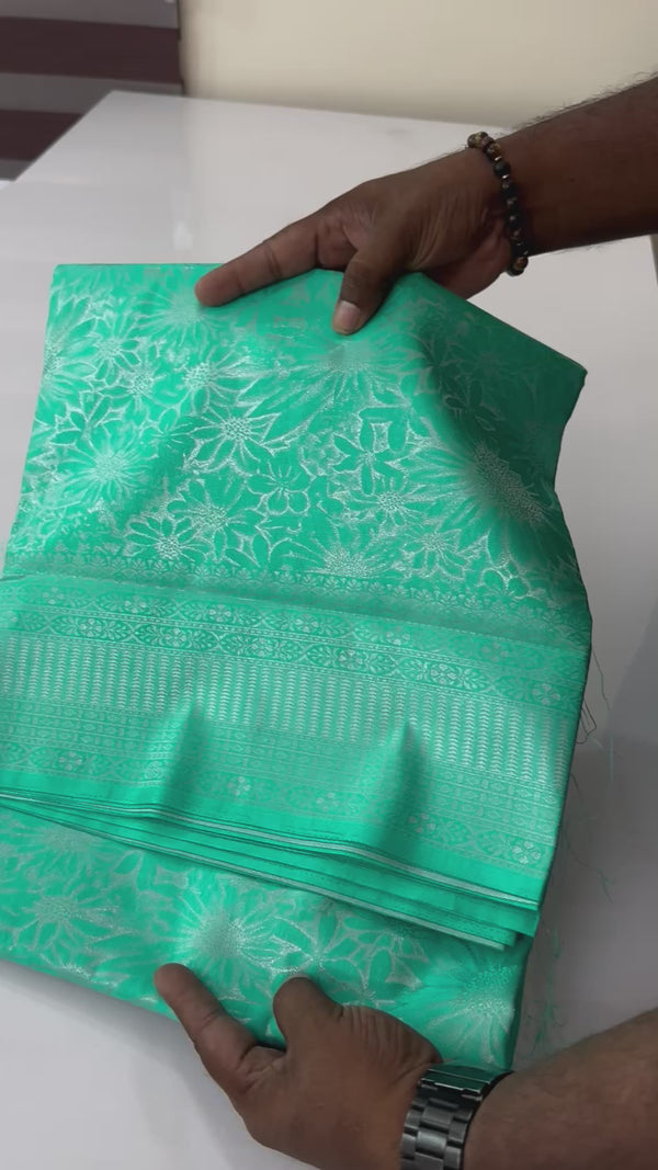 Premium Pastel soft silk Saree - MKP966 DarkSeaGreen